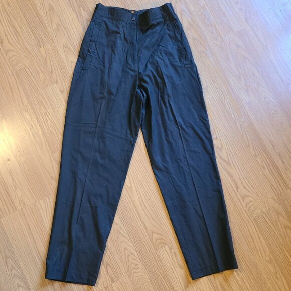 RARE NEW NWT! VINTAGE 80s SAMANTHA SCOTT JAPANESE HIGH RISE BELT-BACK TROUSER 8 - Picture 2 of 7